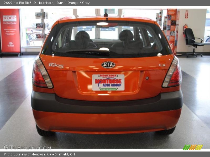 Sunset Orange / Gray 2009 Kia Rio Rio5 LX Hatchback