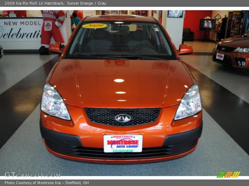 Sunset Orange / Gray 2009 Kia Rio Rio5 LX Hatchback