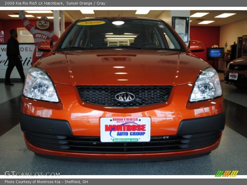 Sunset Orange / Gray 2009 Kia Rio Rio5 LX Hatchback