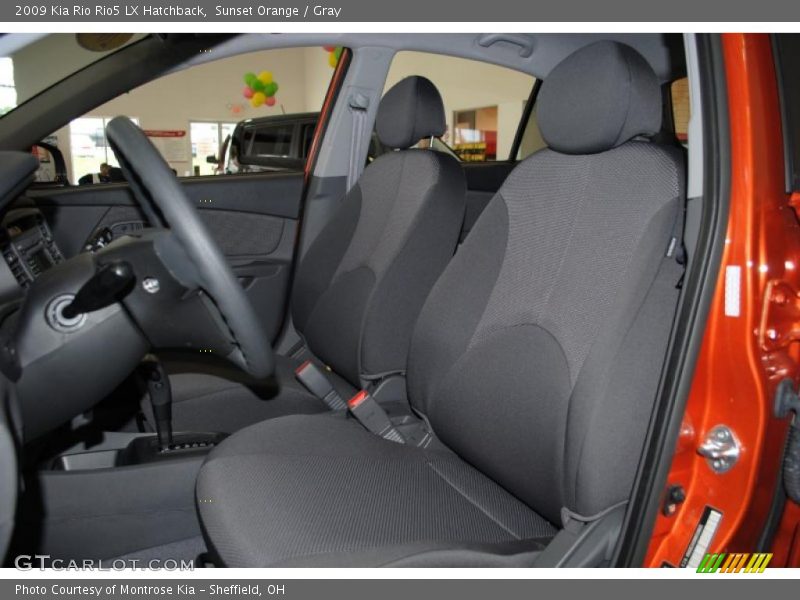 Sunset Orange / Gray 2009 Kia Rio Rio5 LX Hatchback