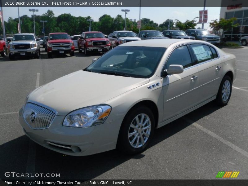 Pearl Frost Tri-Coat / Cocoa/Cashmere 2010 Buick Lucerne CXL