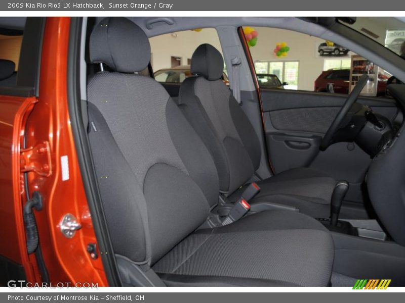 Sunset Orange / Gray 2009 Kia Rio Rio5 LX Hatchback