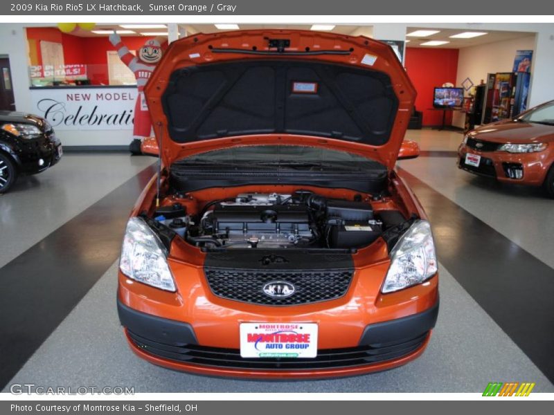 Sunset Orange / Gray 2009 Kia Rio Rio5 LX Hatchback