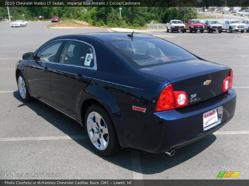 Imperial Blue Metallic / Cocoa/Cashmere 2010 Chevrolet Malibu LT Sedan