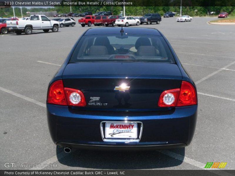 Imperial Blue Metallic / Cocoa/Cashmere 2010 Chevrolet Malibu LT Sedan
