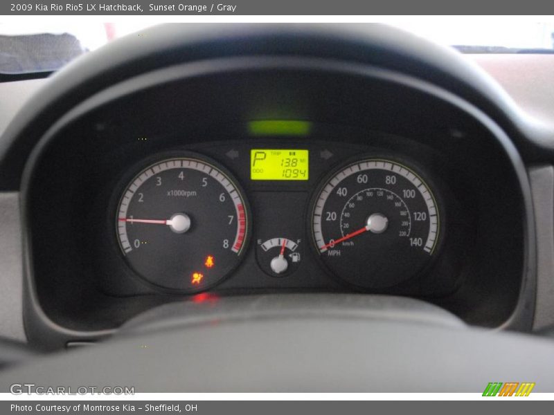 Sunset Orange / Gray 2009 Kia Rio Rio5 LX Hatchback