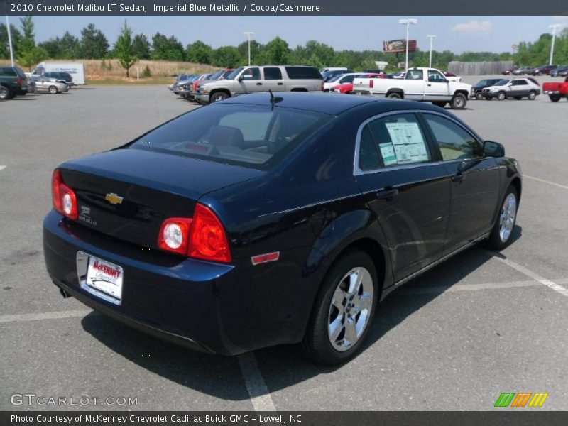 Imperial Blue Metallic / Cocoa/Cashmere 2010 Chevrolet Malibu LT Sedan