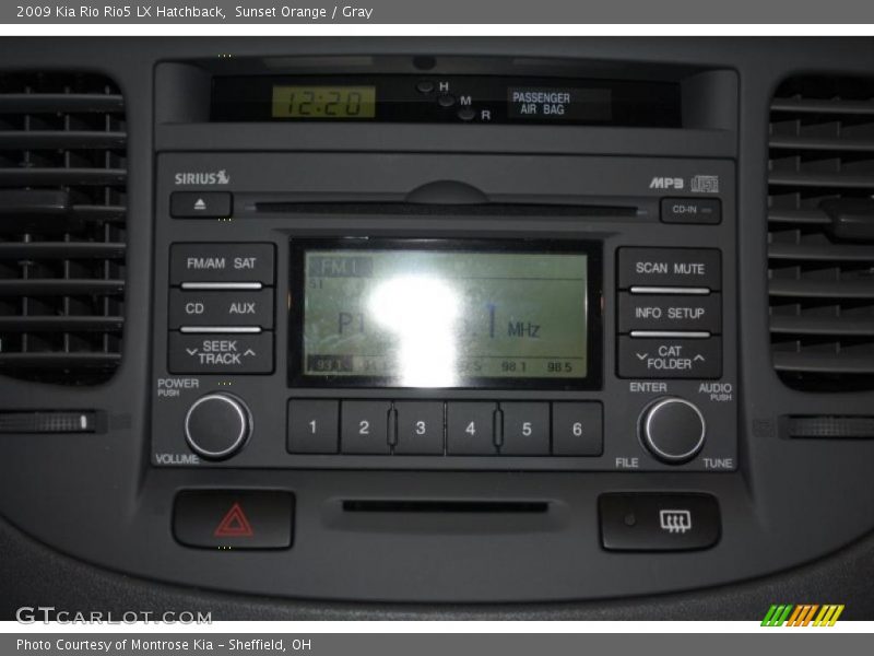 Sunset Orange / Gray 2009 Kia Rio Rio5 LX Hatchback