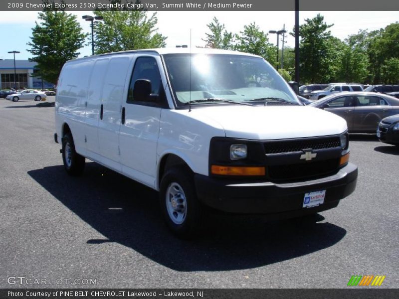 Summit White / Medium Pewter 2009 Chevrolet Express 2500 Extended Cargo Van