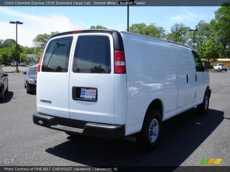 Summit White / Medium Pewter 2009 Chevrolet Express 2500 Extended Cargo Van
