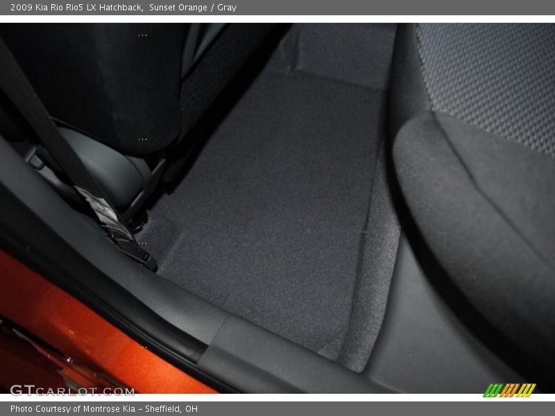 Sunset Orange / Gray 2009 Kia Rio Rio5 LX Hatchback