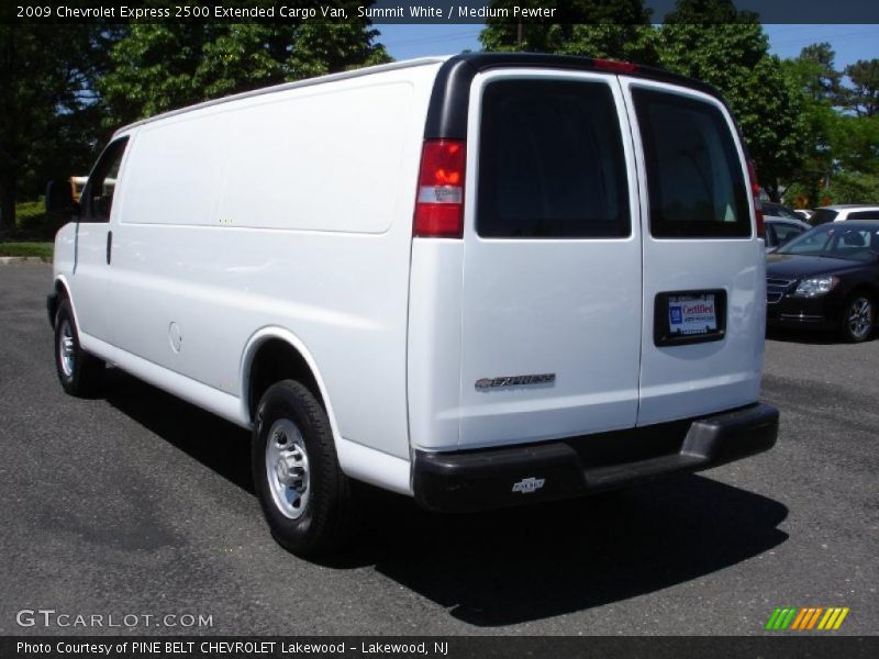 Summit White / Medium Pewter 2009 Chevrolet Express 2500 Extended Cargo Van