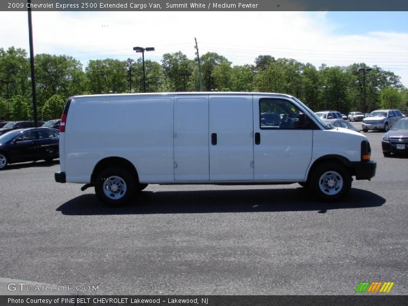 Summit White / Medium Pewter 2009 Chevrolet Express 2500 Extended Cargo Van