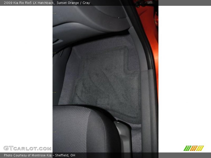 Sunset Orange / Gray 2009 Kia Rio Rio5 LX Hatchback