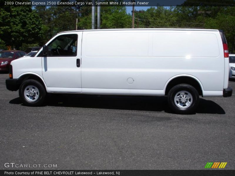 Summit White / Medium Pewter 2009 Chevrolet Express 2500 Extended Cargo Van