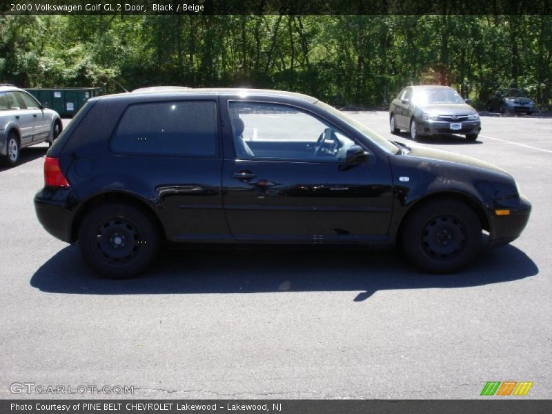 Black / Beige 2000 Volkswagen Golf GL 2 Door
