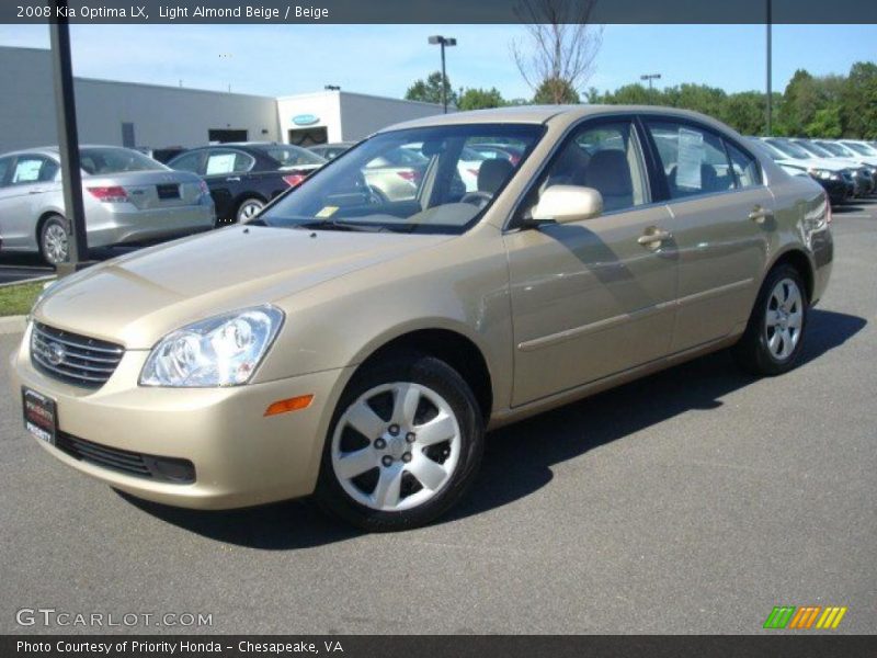 Light Almond Beige / Beige 2008 Kia Optima LX