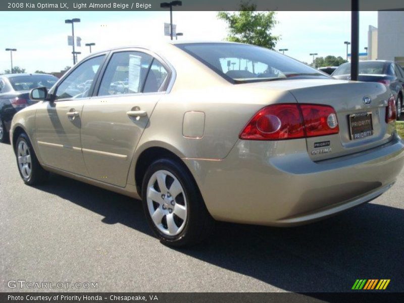 Light Almond Beige / Beige 2008 Kia Optima LX
