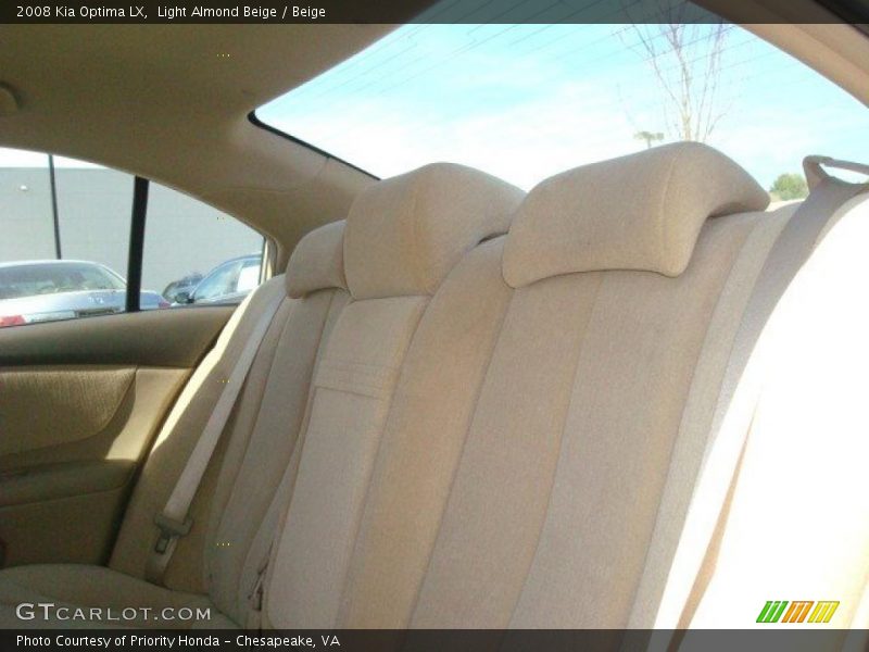 Light Almond Beige / Beige 2008 Kia Optima LX