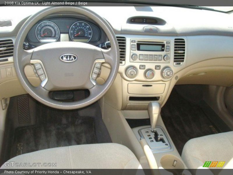 Light Almond Beige / Beige 2008 Kia Optima LX