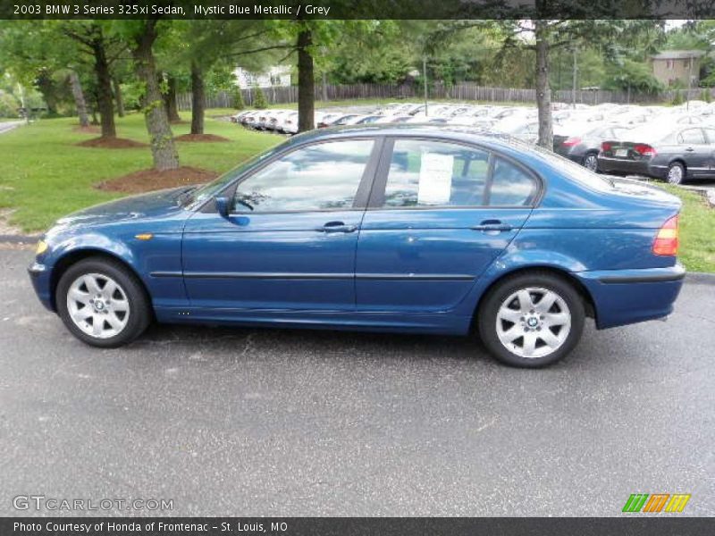 Mystic Blue Metallic / Grey 2003 BMW 3 Series 325xi Sedan