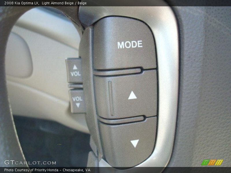 Light Almond Beige / Beige 2008 Kia Optima LX