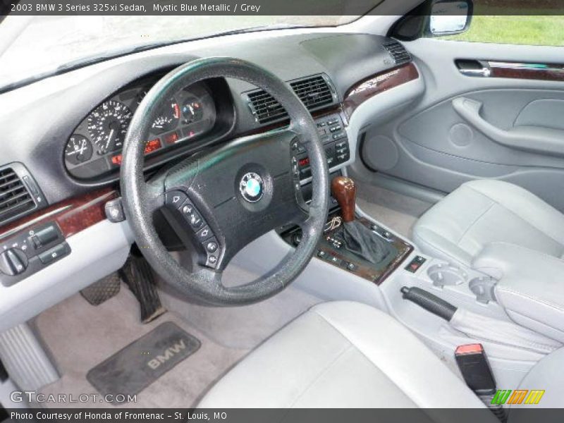 Mystic Blue Metallic / Grey 2003 BMW 3 Series 325xi Sedan