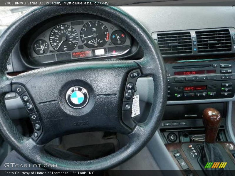 Mystic Blue Metallic / Grey 2003 BMW 3 Series 325xi Sedan