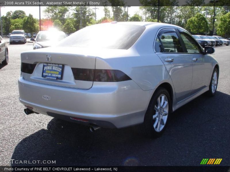 Alabaster Silver Metallic / Ebony 2008 Acura TSX Sedan