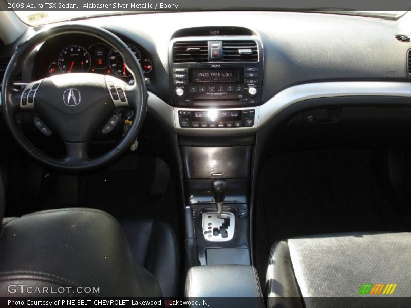 Alabaster Silver Metallic / Ebony 2008 Acura TSX Sedan