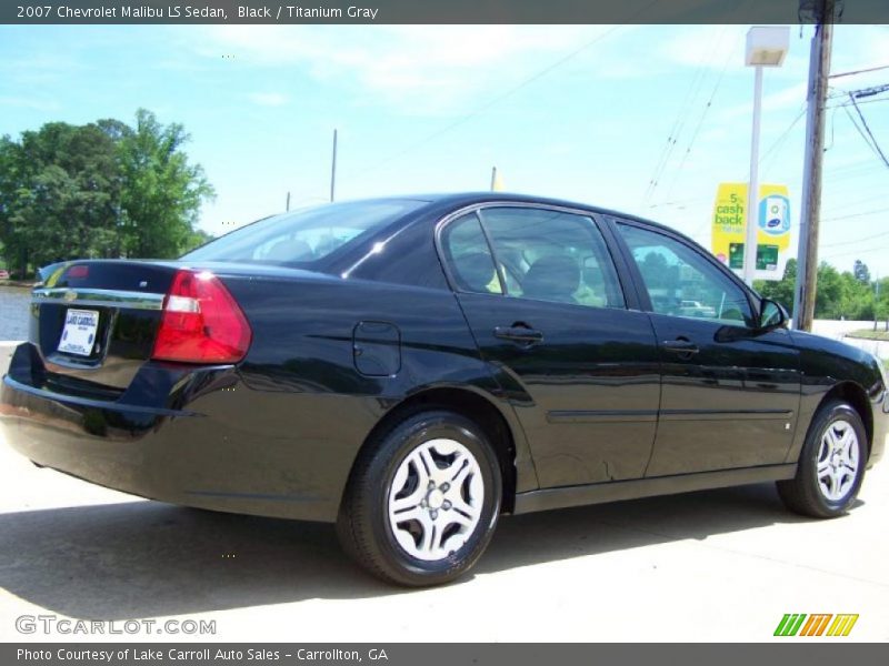 Black / Titanium Gray 2007 Chevrolet Malibu LS Sedan