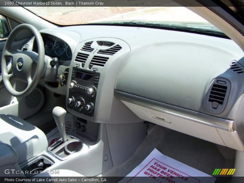 Black / Titanium Gray 2007 Chevrolet Malibu LS Sedan