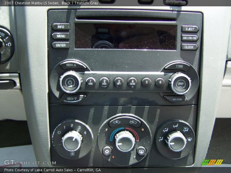 Black / Titanium Gray 2007 Chevrolet Malibu LS Sedan