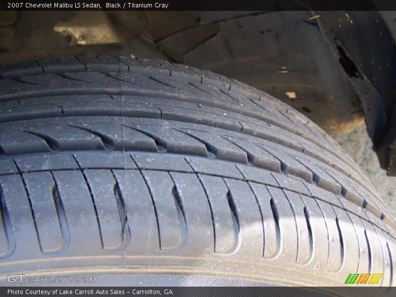 Black / Titanium Gray 2007 Chevrolet Malibu LS Sedan