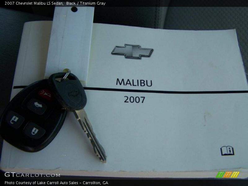 Black / Titanium Gray 2007 Chevrolet Malibu LS Sedan