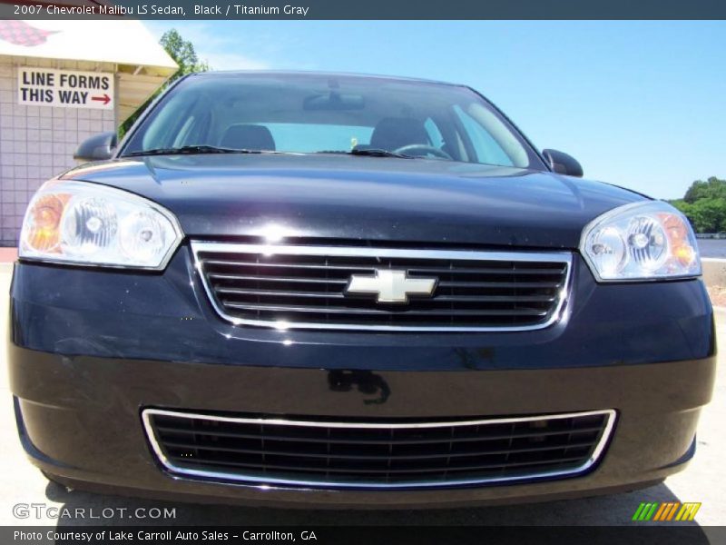 Black / Titanium Gray 2007 Chevrolet Malibu LS Sedan