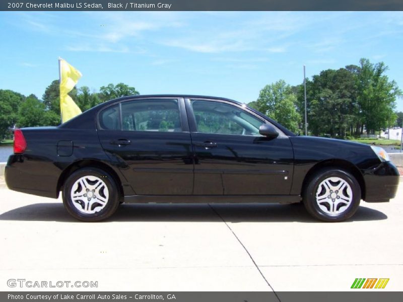 Black / Titanium Gray 2007 Chevrolet Malibu LS Sedan