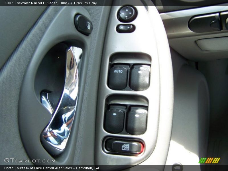 Black / Titanium Gray 2007 Chevrolet Malibu LS Sedan