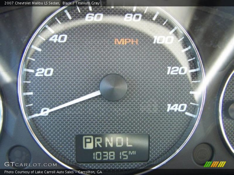 Black / Titanium Gray 2007 Chevrolet Malibu LS Sedan