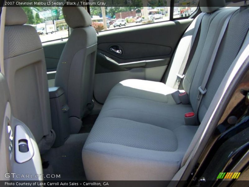 Black / Titanium Gray 2007 Chevrolet Malibu LS Sedan