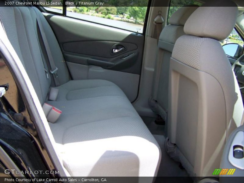 Black / Titanium Gray 2007 Chevrolet Malibu LS Sedan
