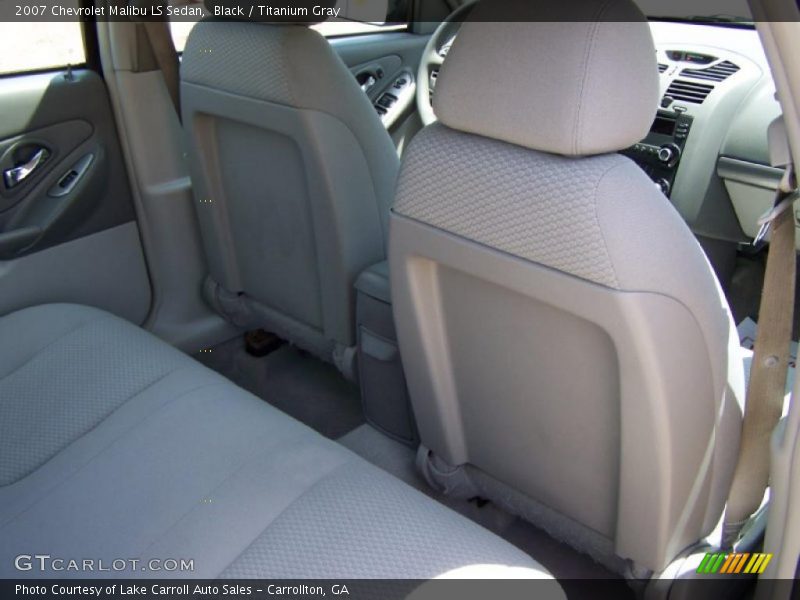 Black / Titanium Gray 2007 Chevrolet Malibu LS Sedan