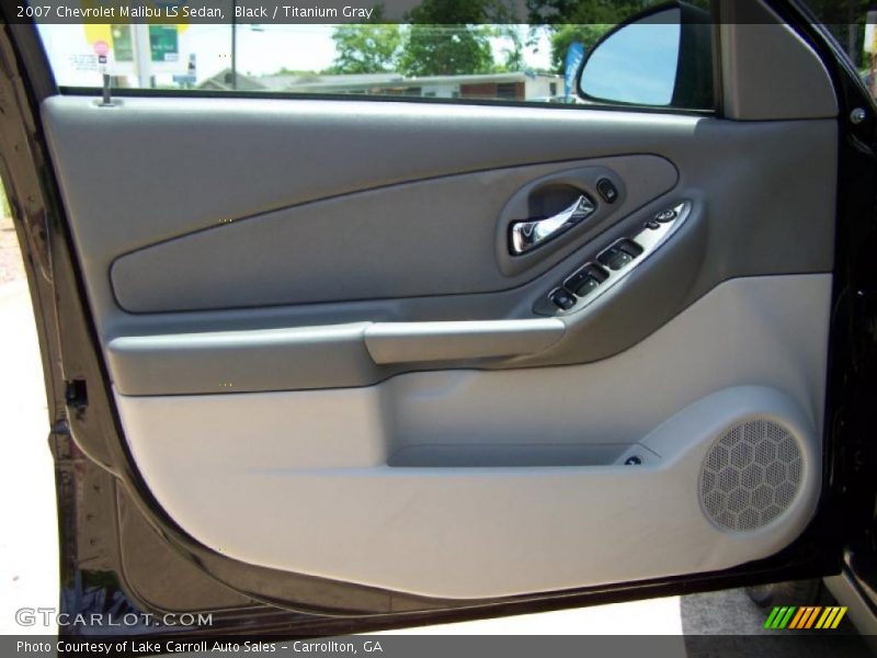 Black / Titanium Gray 2007 Chevrolet Malibu LS Sedan