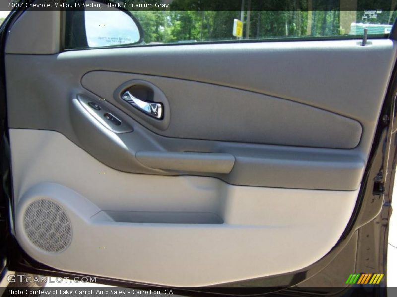 Black / Titanium Gray 2007 Chevrolet Malibu LS Sedan
