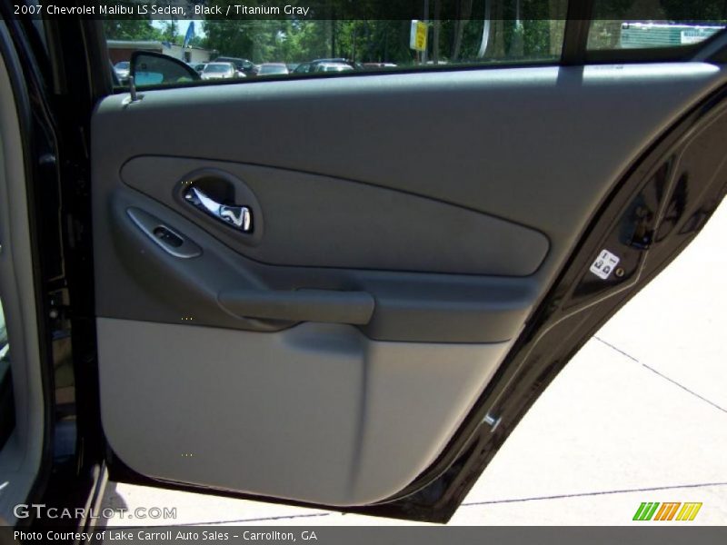 Black / Titanium Gray 2007 Chevrolet Malibu LS Sedan