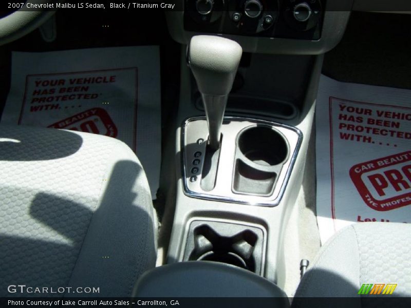 Black / Titanium Gray 2007 Chevrolet Malibu LS Sedan