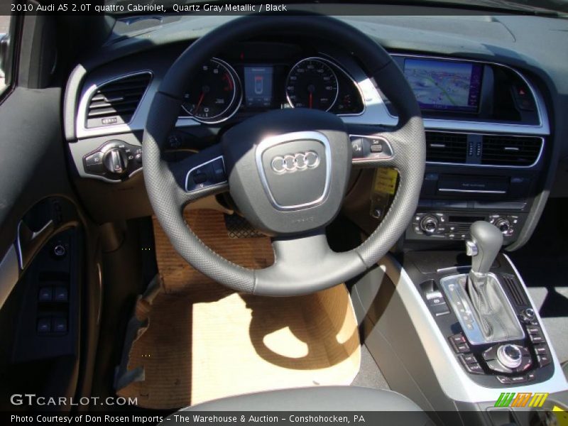 Quartz Gray Metallic / Black 2010 Audi A5 2.0T quattro Cabriolet