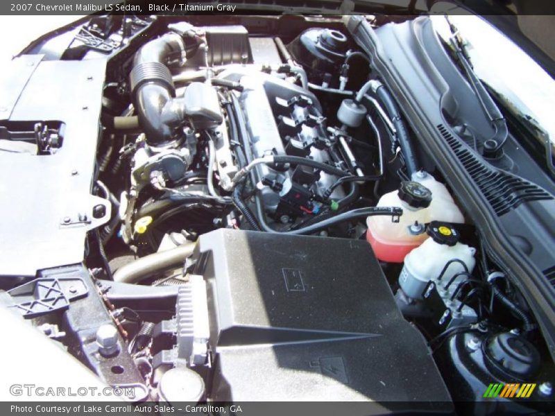 Black / Titanium Gray 2007 Chevrolet Malibu LS Sedan