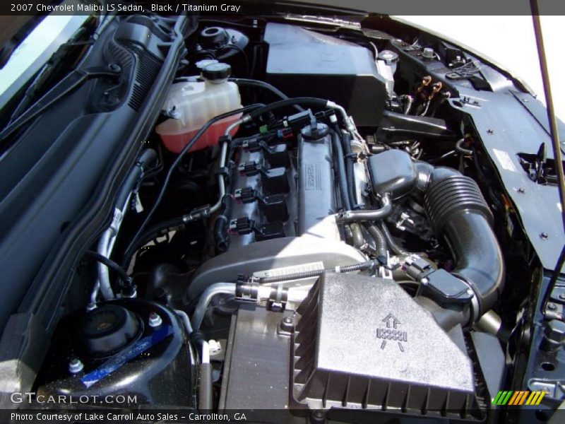 Black / Titanium Gray 2007 Chevrolet Malibu LS Sedan
