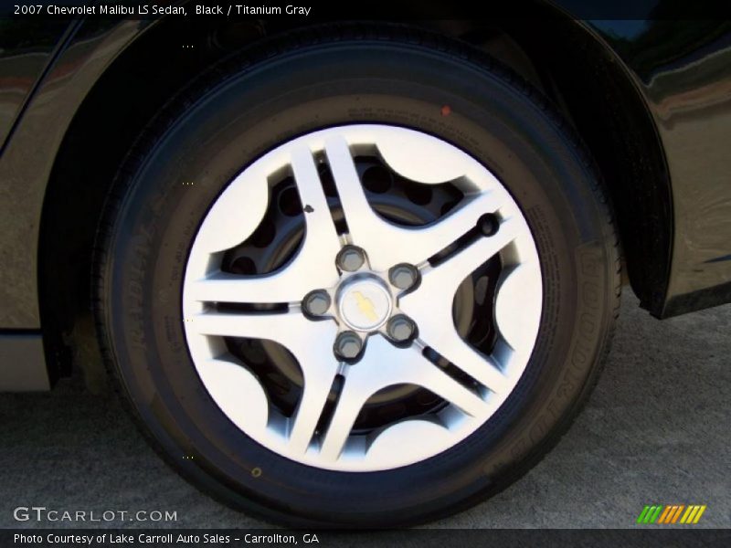 Black / Titanium Gray 2007 Chevrolet Malibu LS Sedan